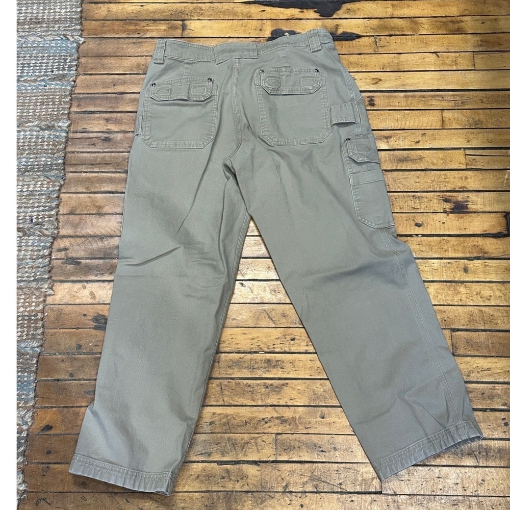 Duluth Trading Co Flex Fire Hose Cargo Pants Bundle Mens 37x30 Khaki Brown 2pk - Picture 5 of 8